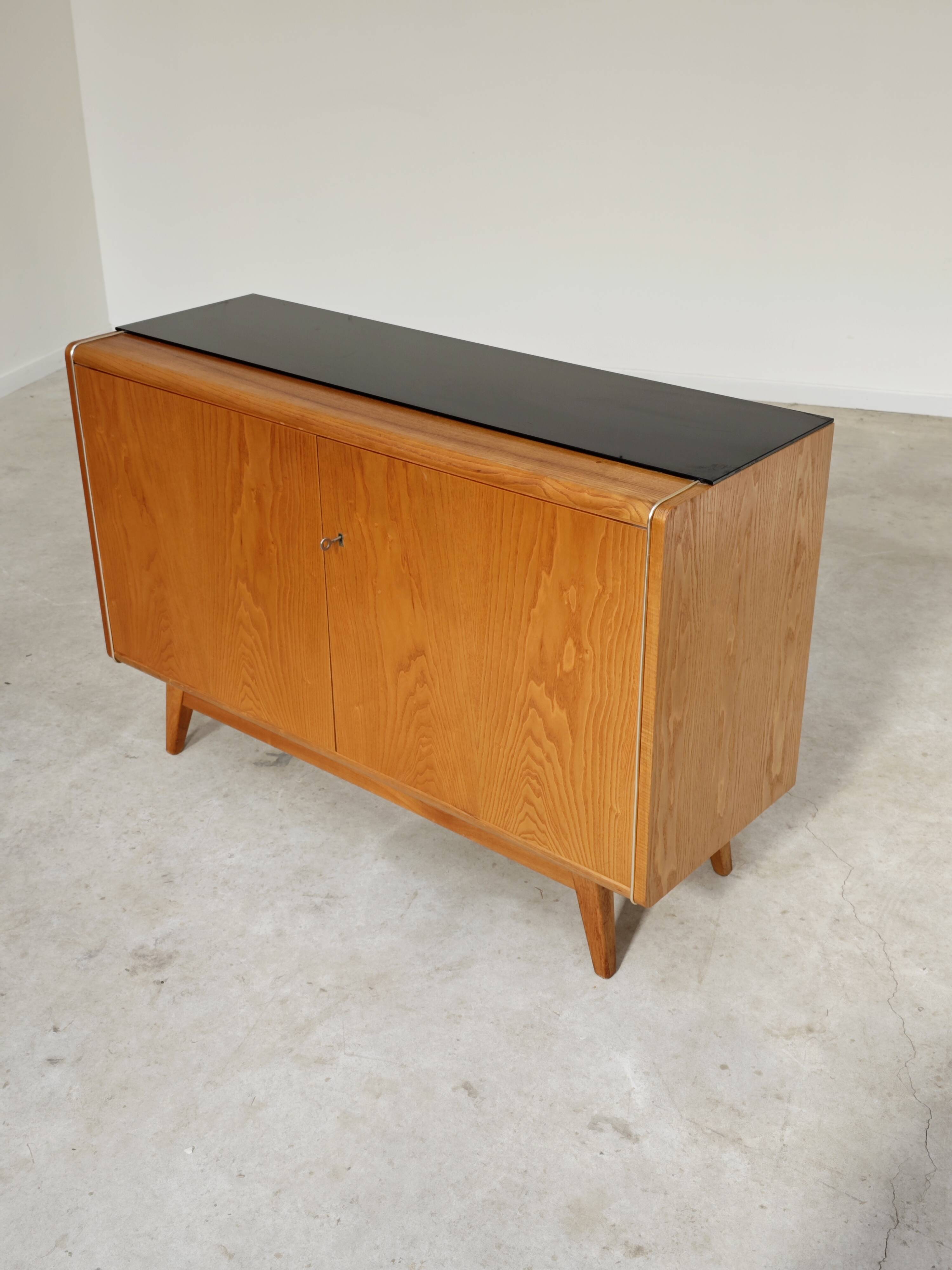 Jitona U-369 low sideboard by Bohumil Landsman and Hubert Nepozitek 1960
