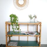 Vintage rattan shelf