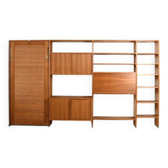Hans J. Wegner Ry-100 en chêne avec lit escamotable, années 1960