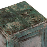 Chest bedside metal & teak