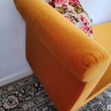 Vintage velvet sofa