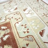 Tan Oversize Turkish Tribal Wool Rug sku 2294.