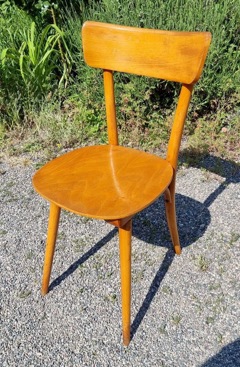 Chaise bistrot de Charmoille années 70