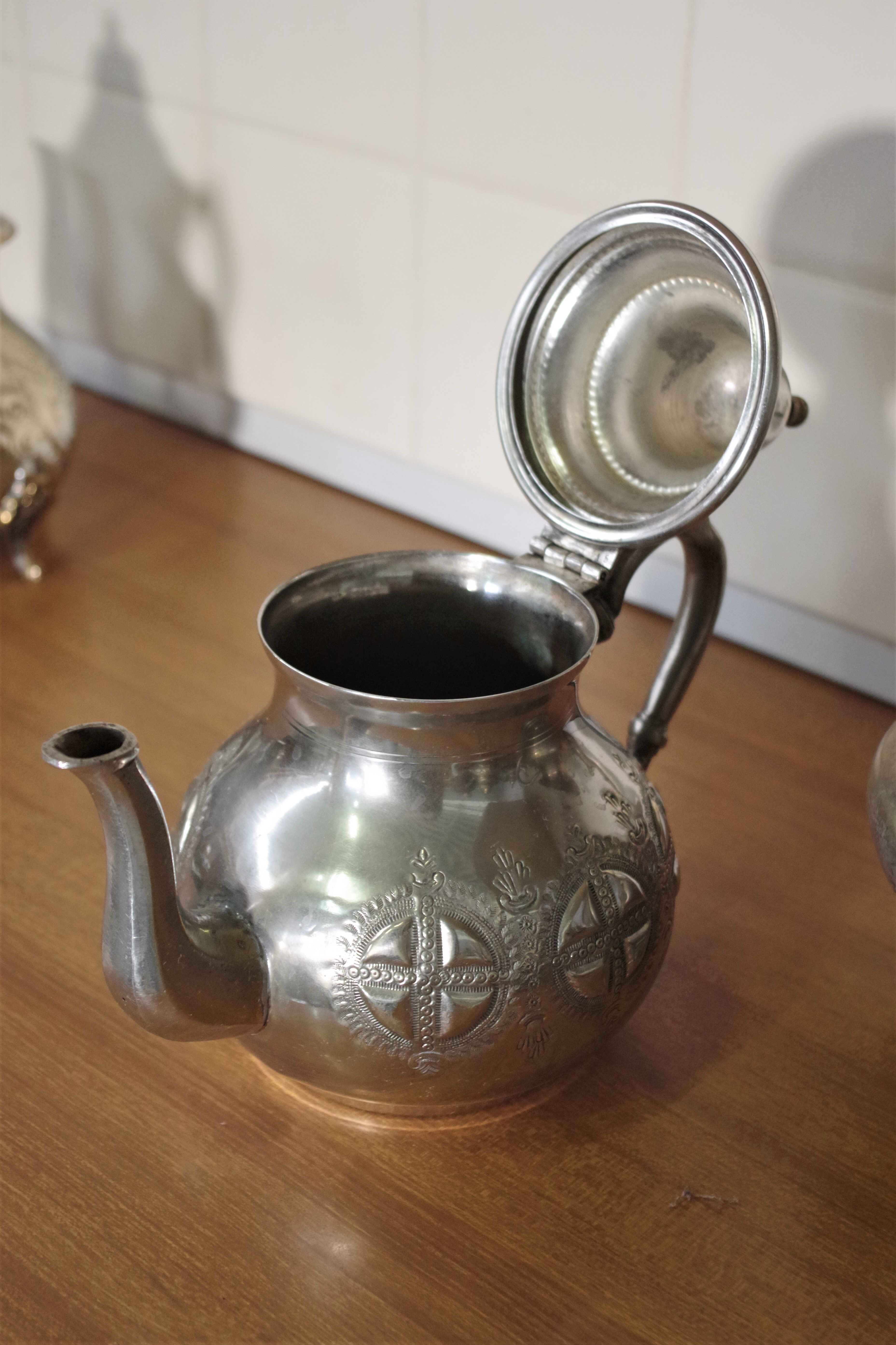Arabic tea maker 8 pieces, Morocco 50s