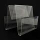 Vintage magazine rack, transparent plexiglass magazine rack
