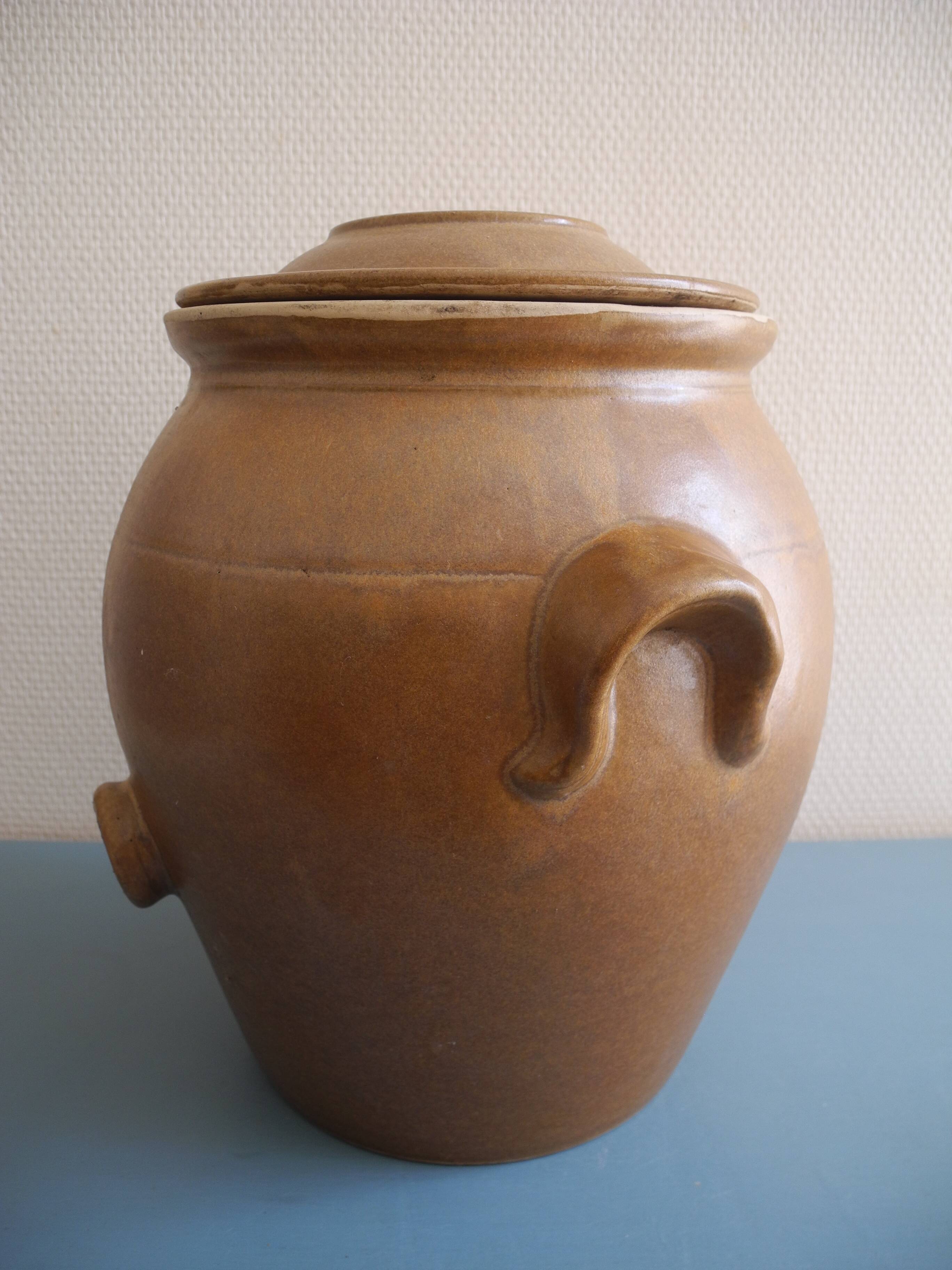 large antique vinegar cruet glazed stoneware old french stoneware vinegar cruet