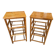 Pair of vintage bamboo high bar stools