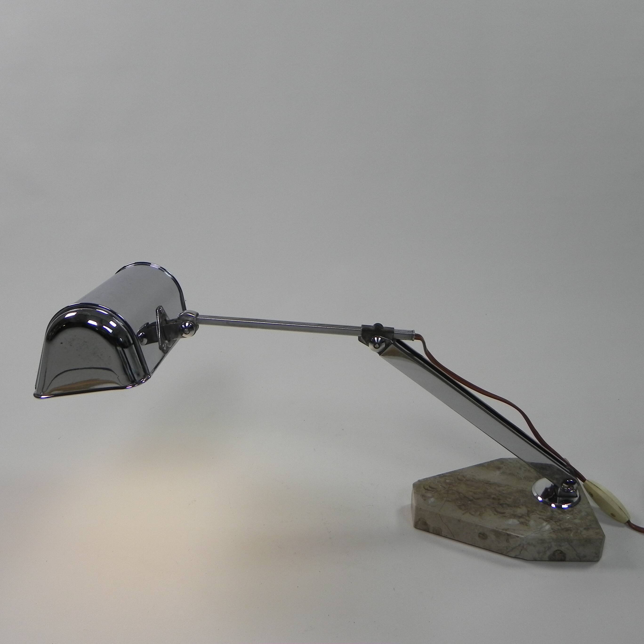 Lampe de bureau française, Fare Lampe Pirouette, années 1930