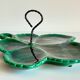 Vintage Glazed Ceramic Barbotine Dish