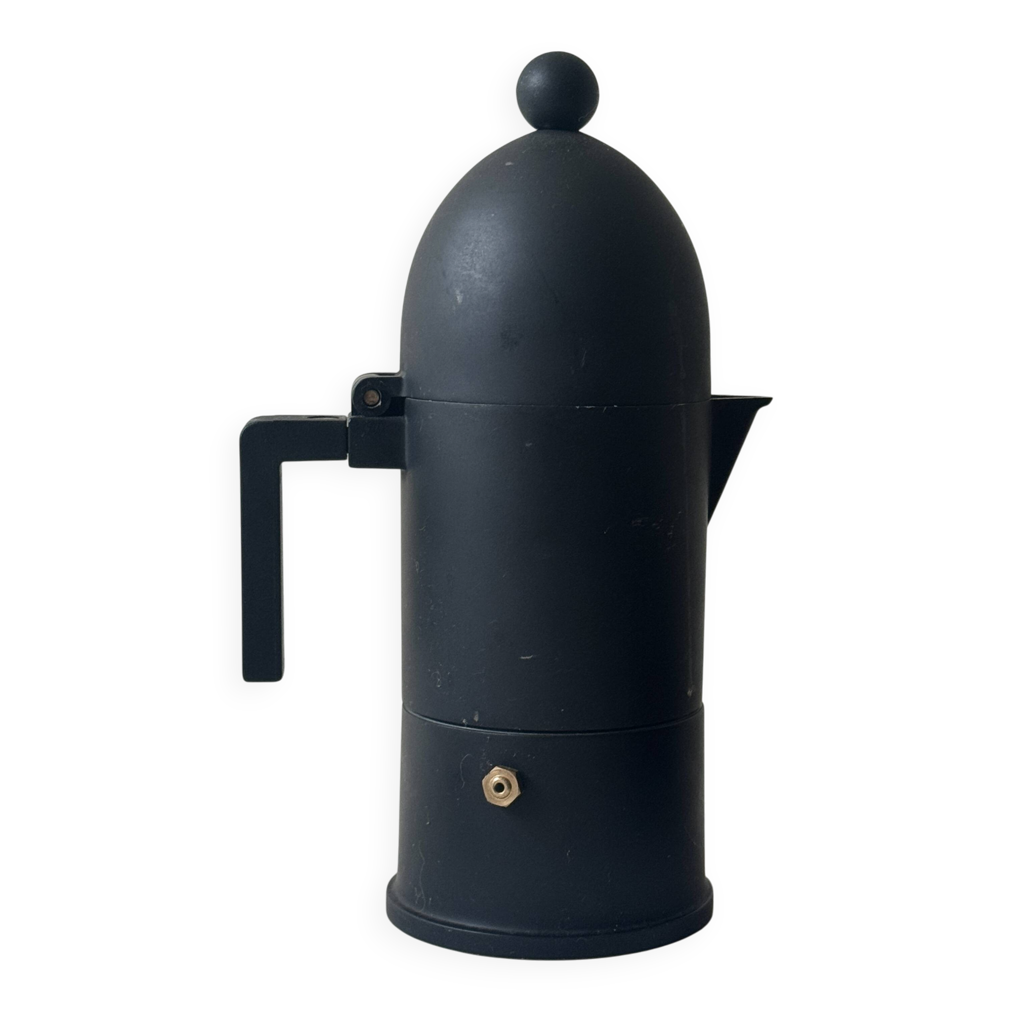 Black coffee maker design "La Cupola", Aldo Rossi for Alessi Italy 1988