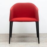 Laja chair from Pedrali in red fabric