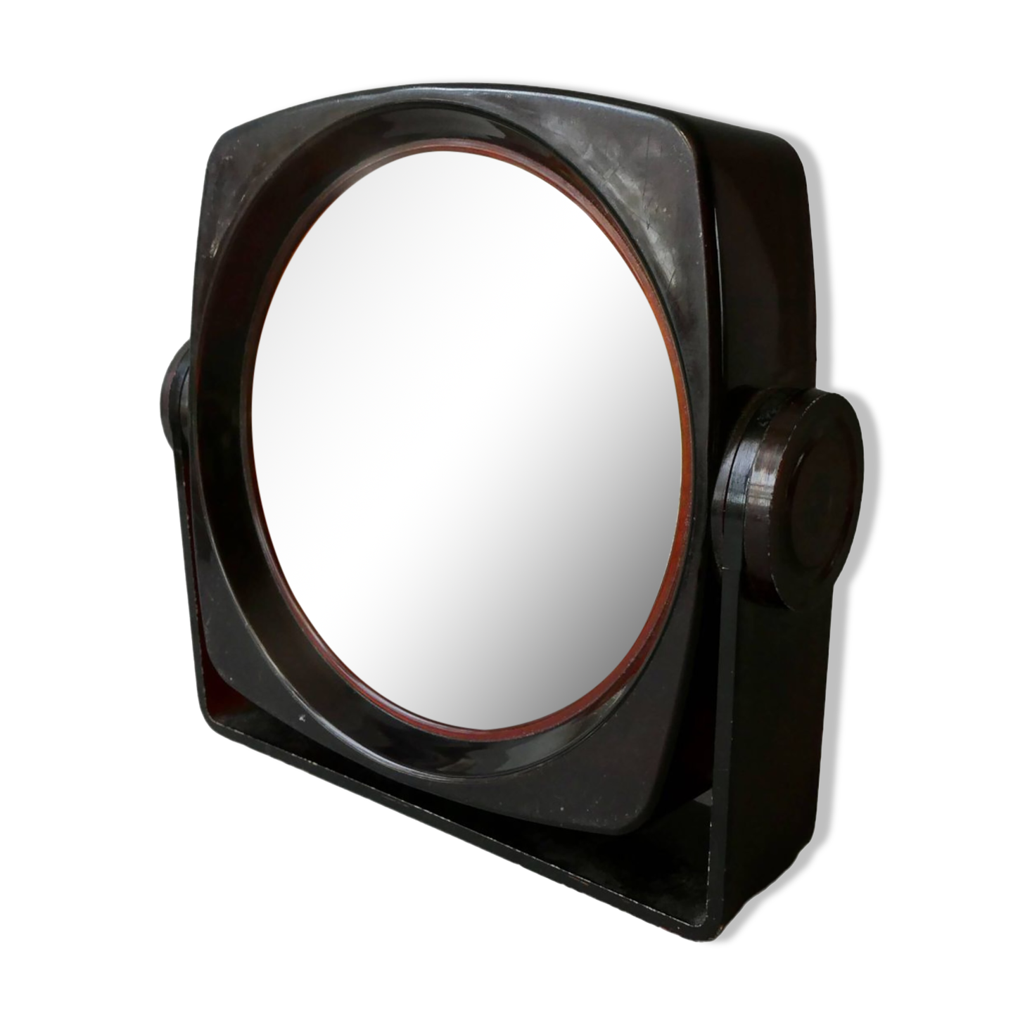 Lucite magnifying mirror from the 70s