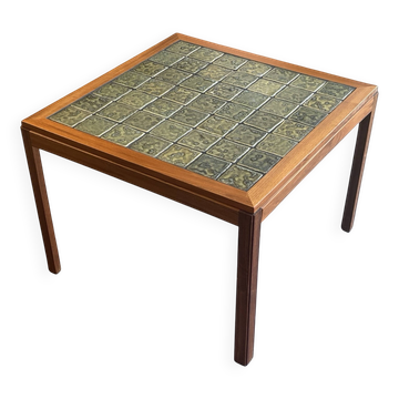 Vintage Teak Coffee Table with Stone Top - Danish Design Years