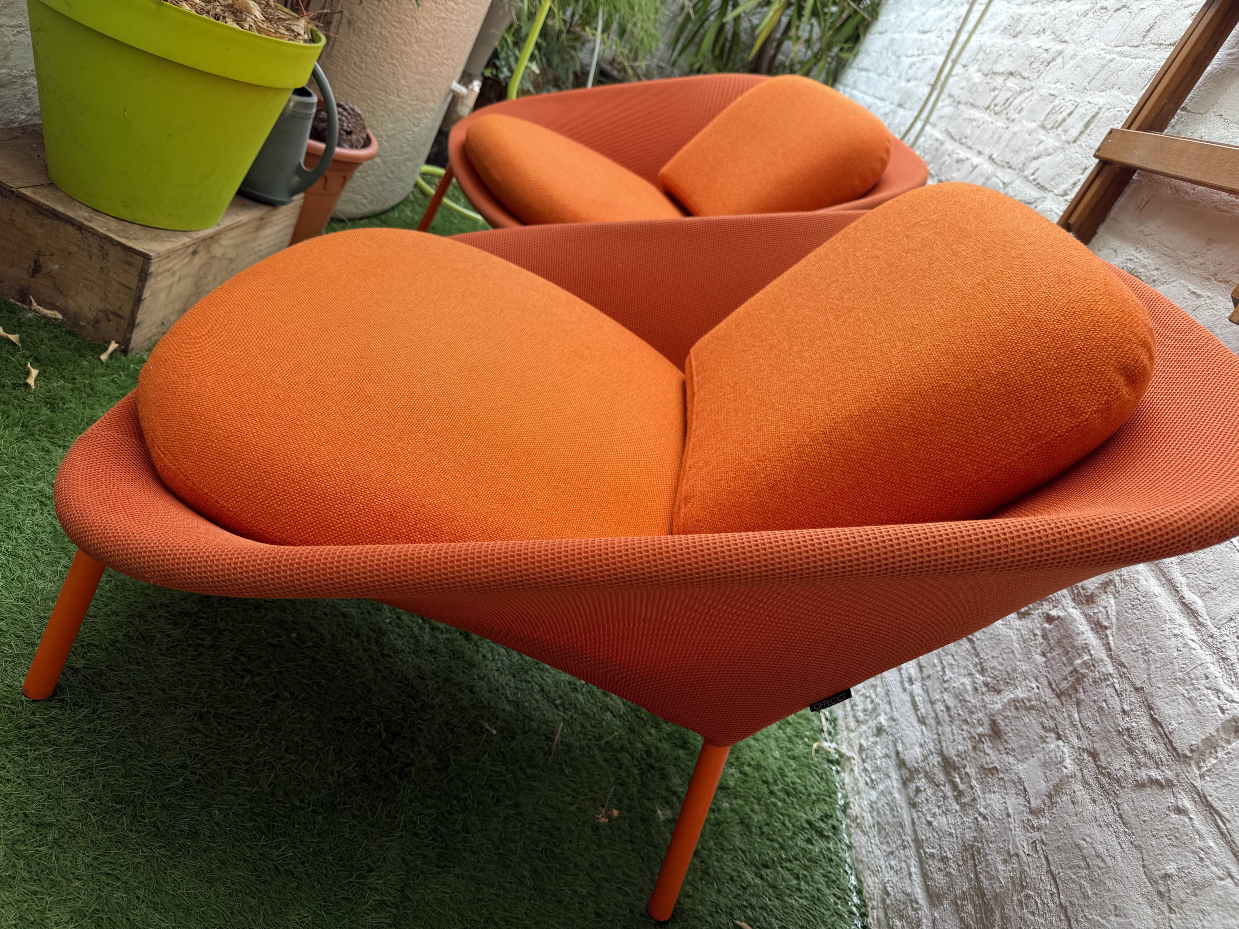 Pair of Offecct Netframe armchairs - Scandinavian Design