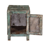 Chest bedside metal & teak
