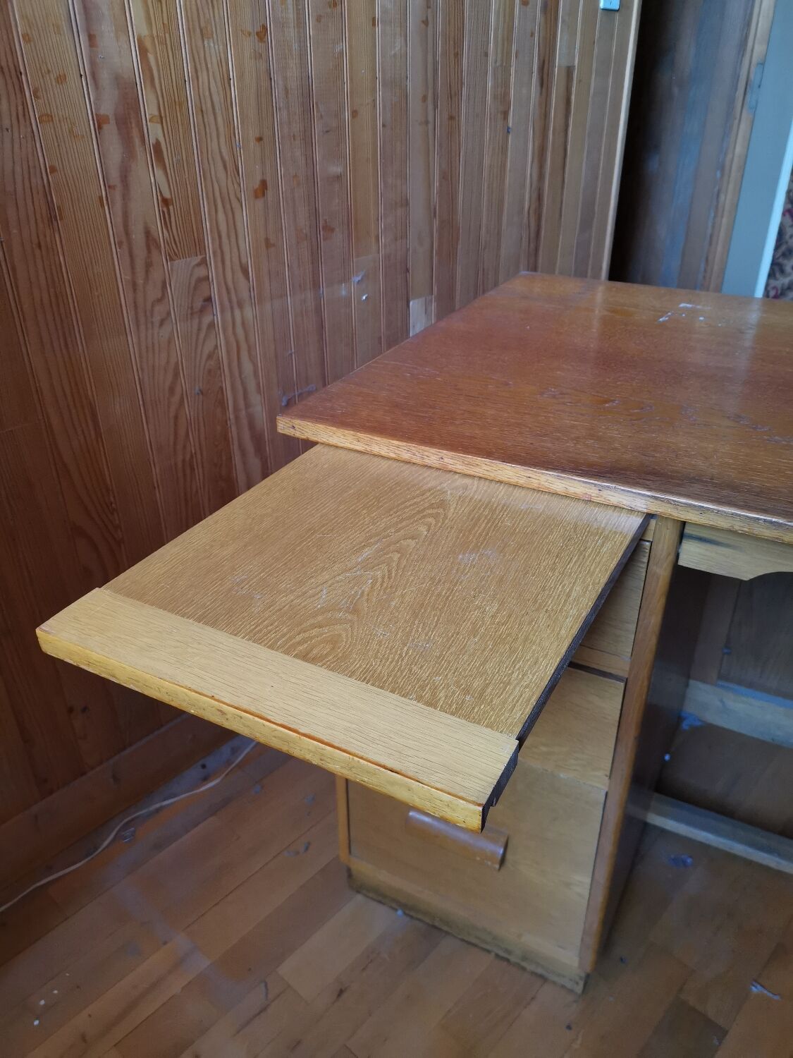 Wooden desk from the 1950s administration type