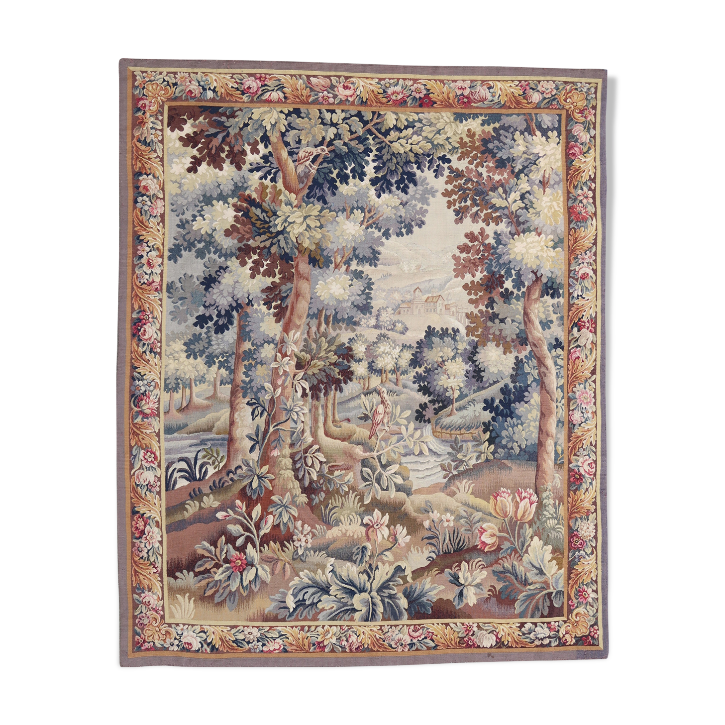 French tapestry Aubusson 19th century