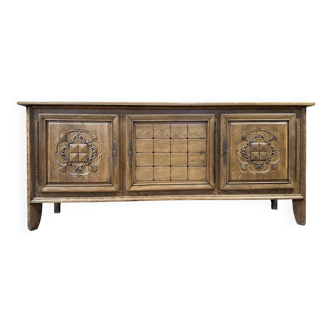 Large Art Deco sideboard in oak - Modernist Design 1950