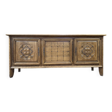 Grande enfilade Art Déco en chêne - Design Moderniste 1950