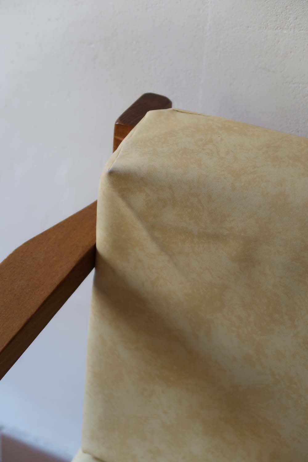 Pair of yellow armchairs