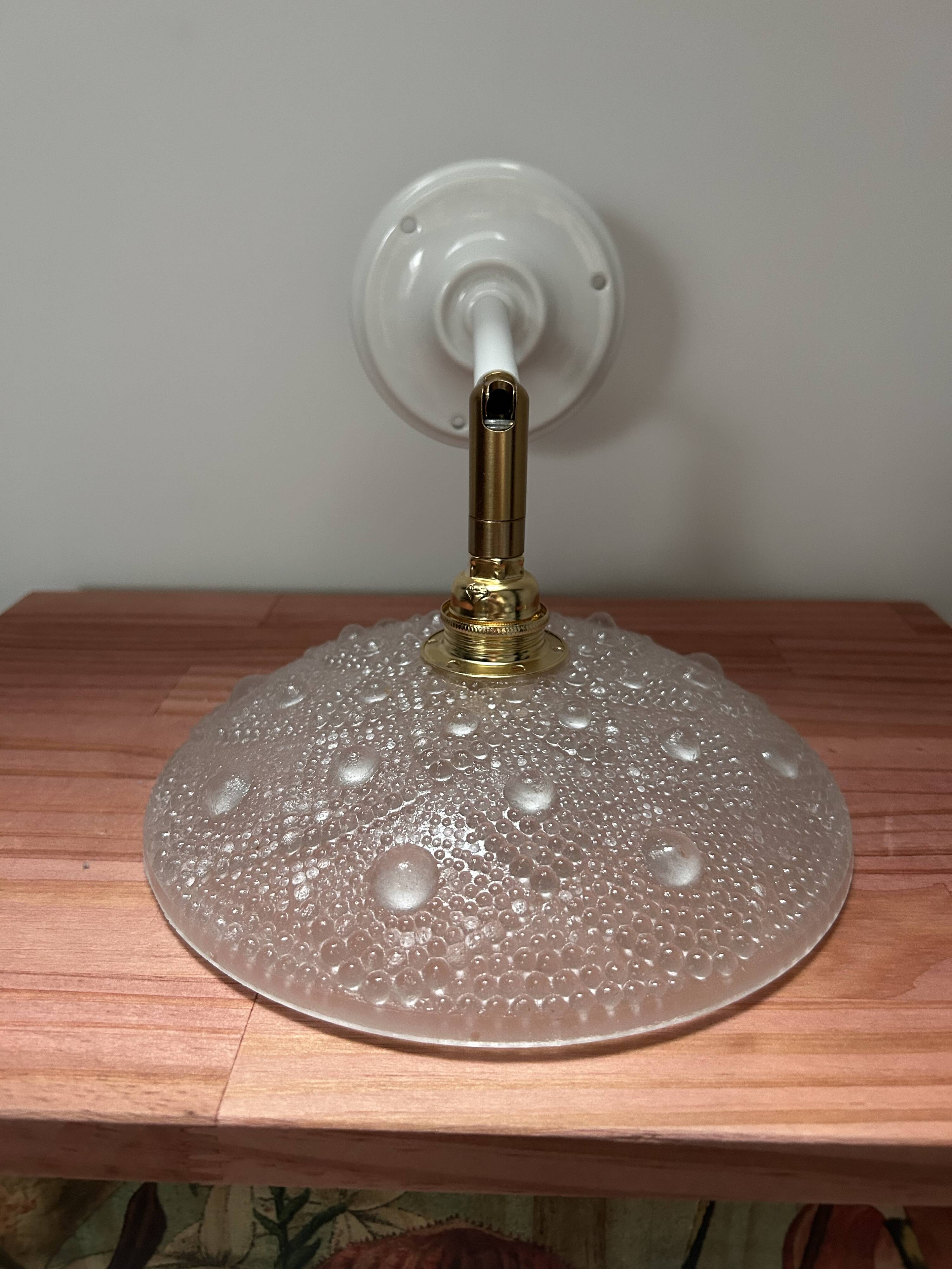 Vintage Glass Tilting Wall Light