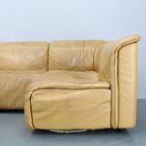Canapé modulaire en cuir Wittmann Hochbaret des années 1970, Autriche
