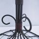 Vintage seven-light terracotta metal candlestick