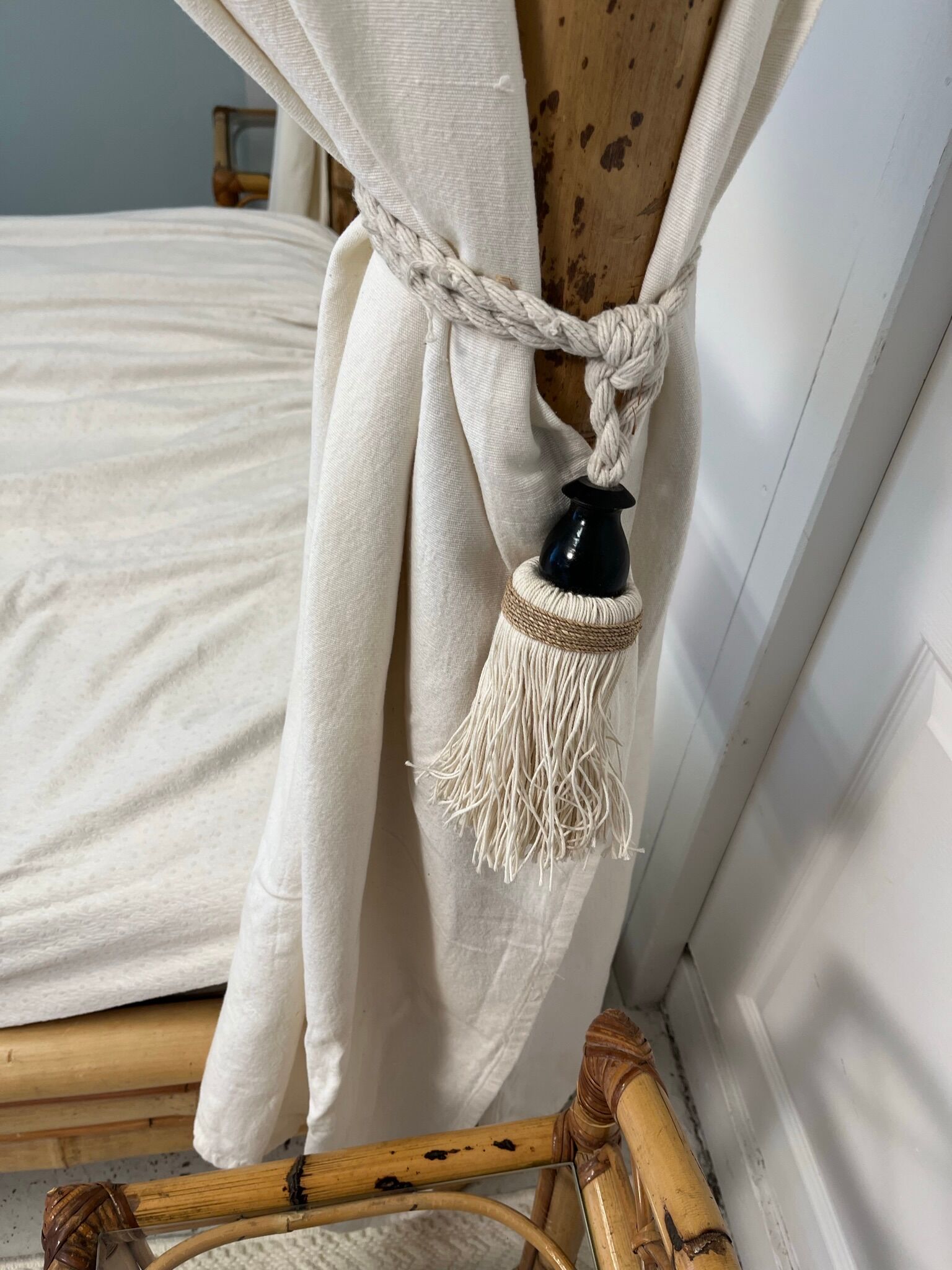 Tabby bamboo canopy bed