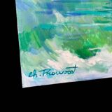 Painting on canvas, signed CH. Prouvost