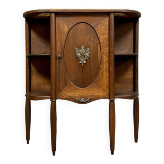 Console with door stamped Art Nouveau period in mahogany circa 1900