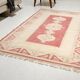 Tapis floral anatolien vintage
