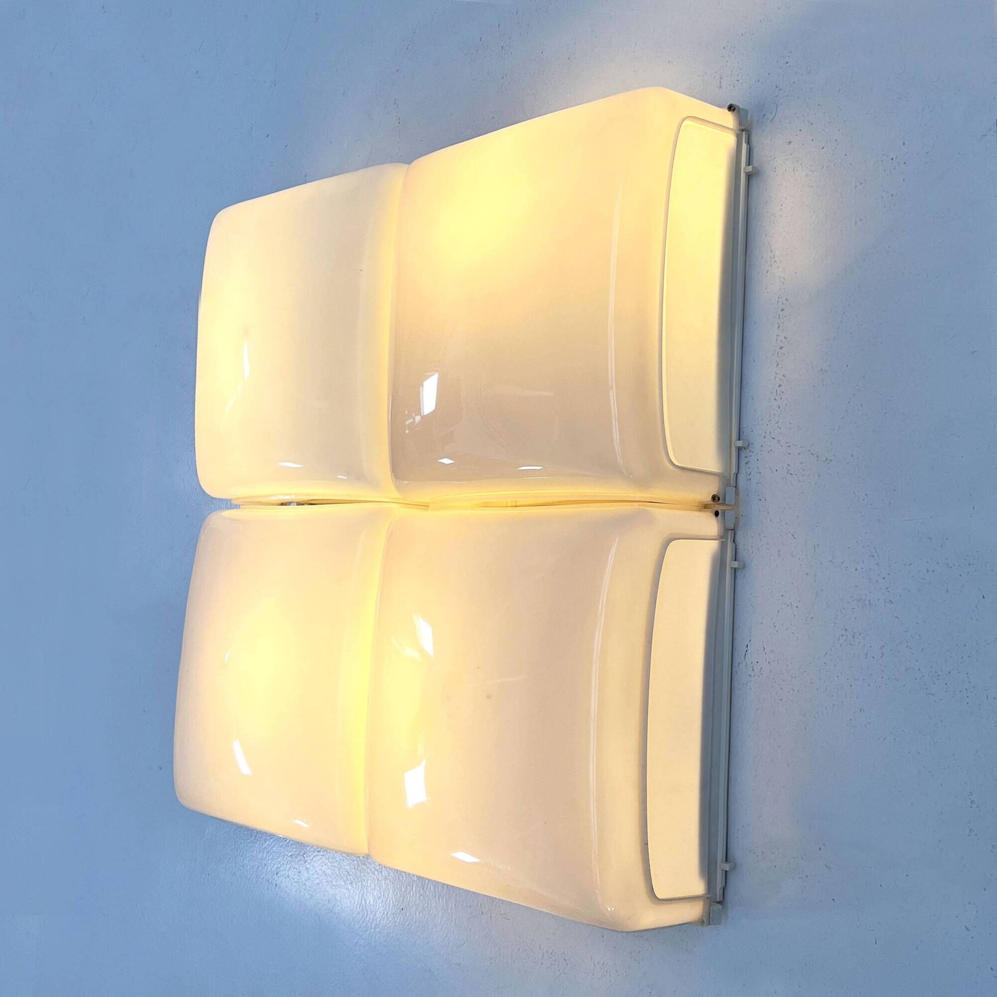 Set of 4 Cnosso Wall Lights by Angelo Mangiarotti for Artemide, 1960