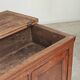 Antique solid wood workbench, dough cabinet from the 18th century.