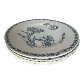 5 K&G carnation iron earthenware plates