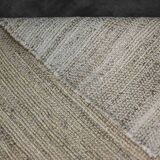 Flat-woven jute Indian rug, 1970s