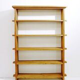 Brutalist shelf in solid wood - 1950s