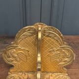 19th century carved gilded wood ottoman shelf