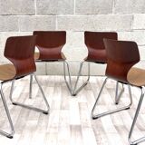 4 vintage Flottoto chairs