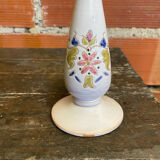 Old Lamp Base White Ceramic Soliflore Vintage Flower Decor