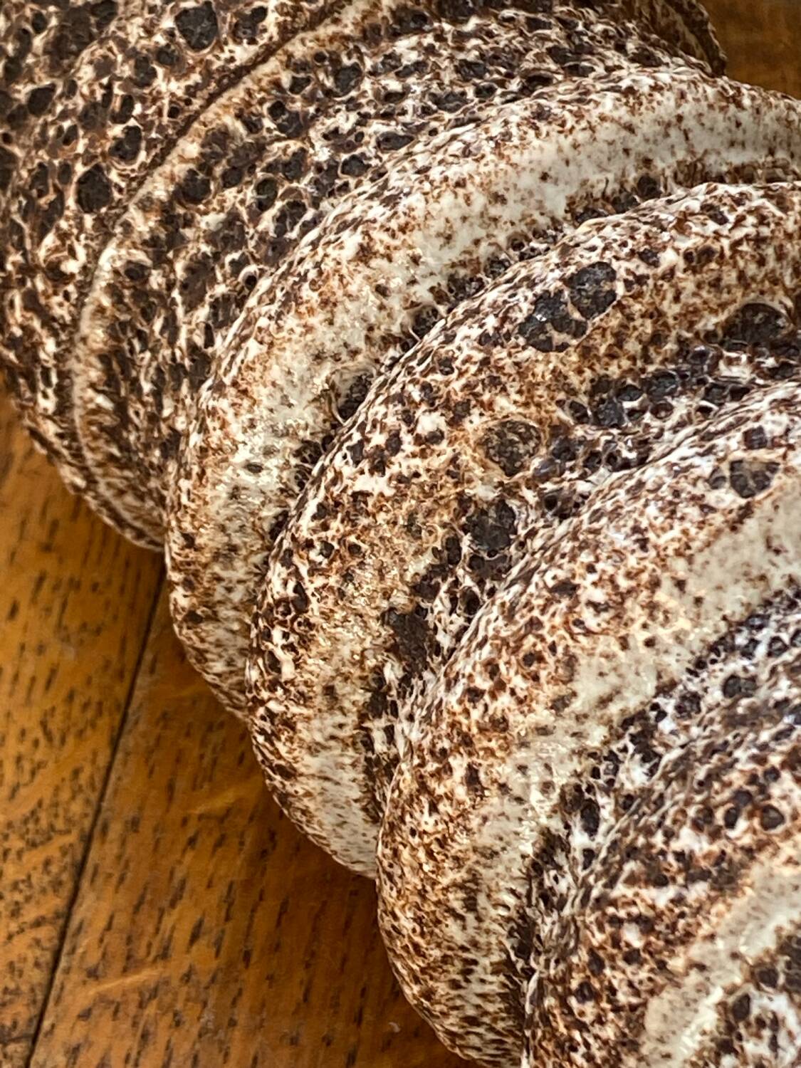 Fat lava ceramic vase