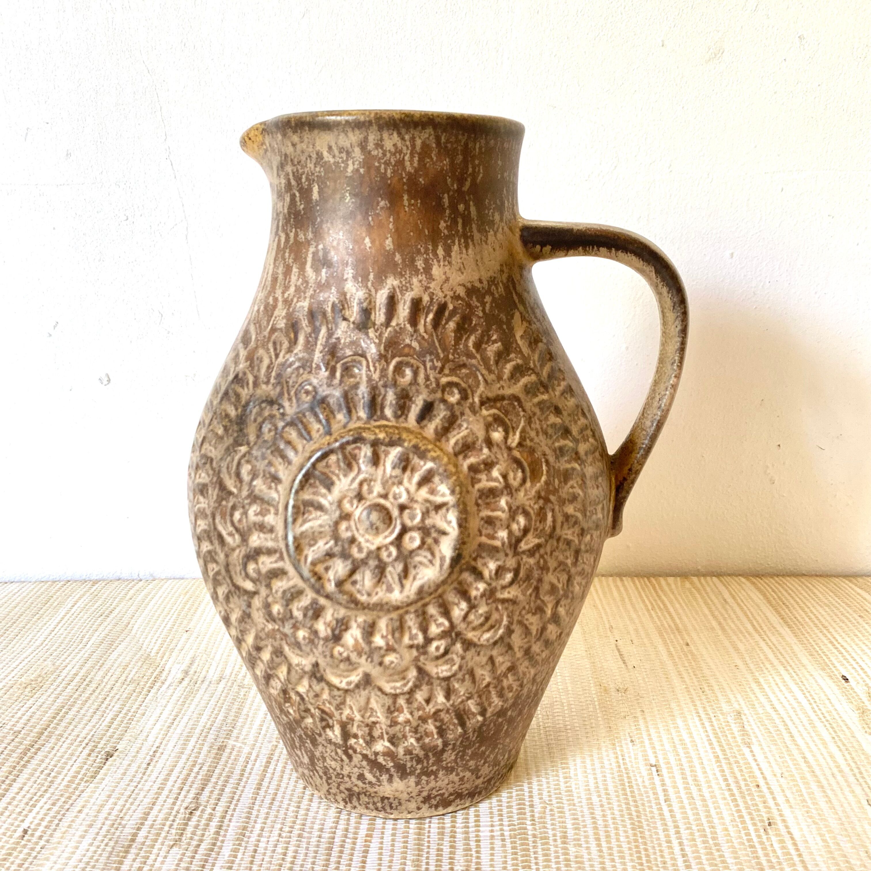 Large pitcher, vintage vase West Germany