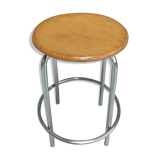 Tabouret chromé industriel