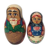 Poupées russes couple vintage