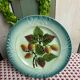 Old strawberry dessert plate