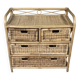 Vintage rattan chest of drawers
