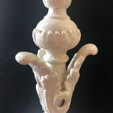 Bronze lamp base painted white