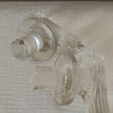 Pair of decanters with grape bunch XXth