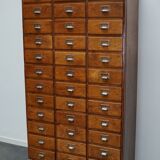 Dutch beech apothecary, filing cabinet, 1950s