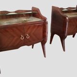 1950s Rosewood Nightstands, Mid Century Designer Nightstand