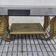 Gilt metal Seahorse coffee table with smoked glass